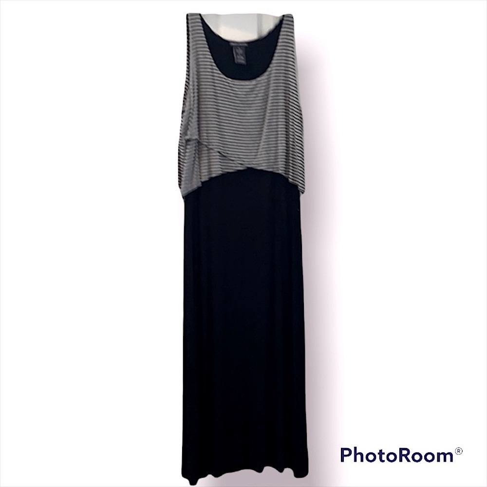 Black and grey Maxi Dress